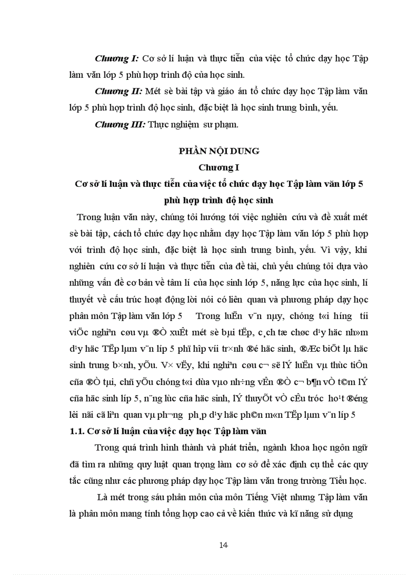 image for page Tổ chức dạy học Tập làm văn lớp 5 phù hợp trình độ học sinh