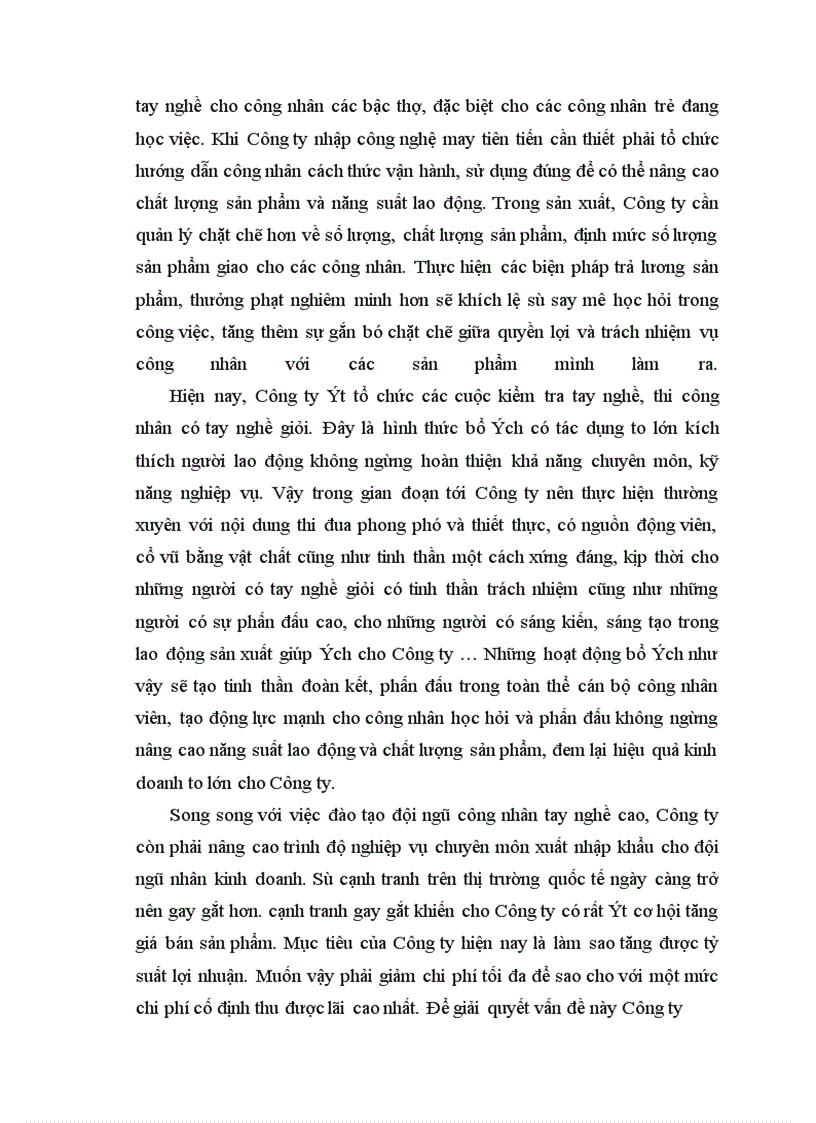 image for page Một số giải pháp nhằm thúc đẩy hoạt động xuất khẩu hàng may mặc ở công ty tnhh may nhân đạo trí tuệ