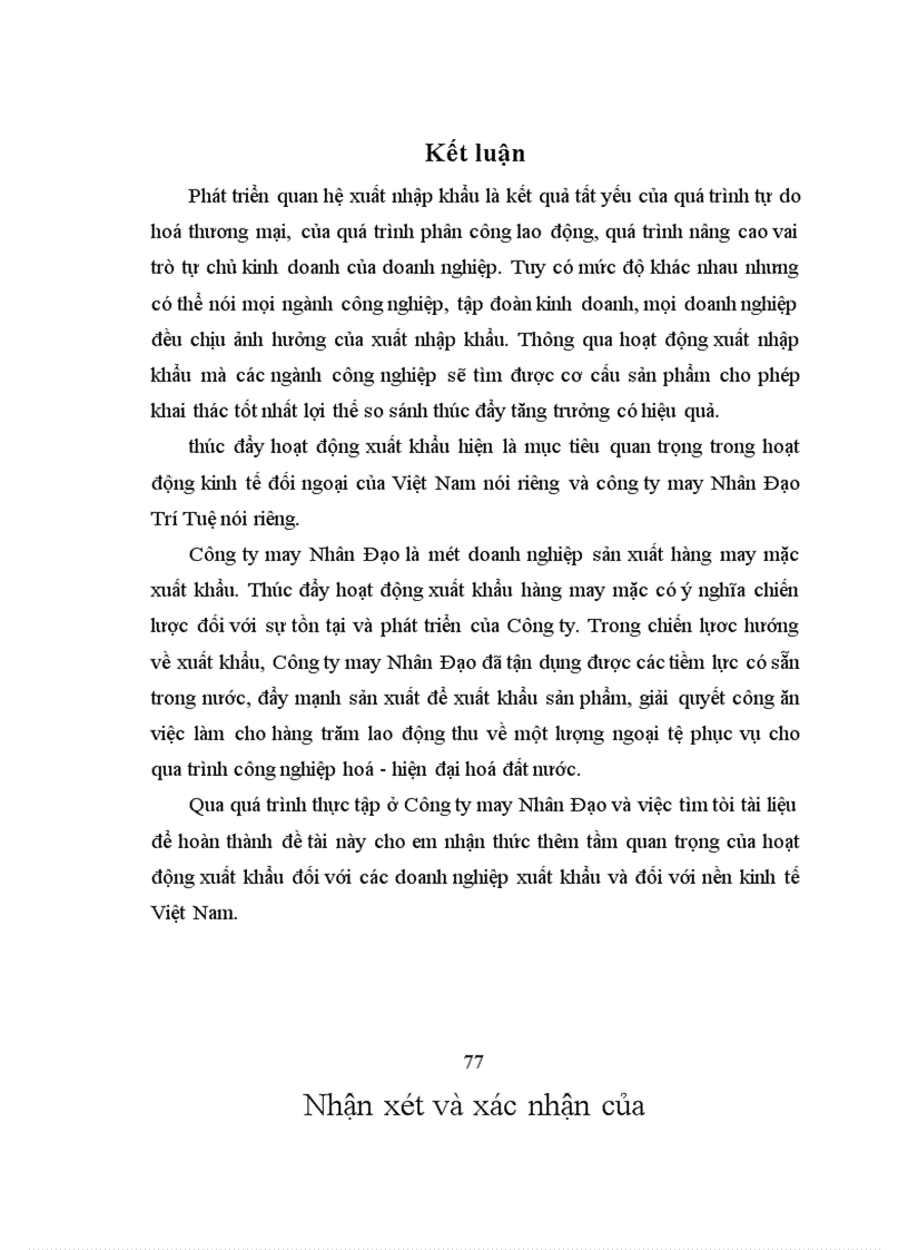 image for page Một số giải pháp nhằm thúc đẩy hoạt động xuất khẩu hàng may mặc ở công ty tnhh may nhân đạo trí tuệ