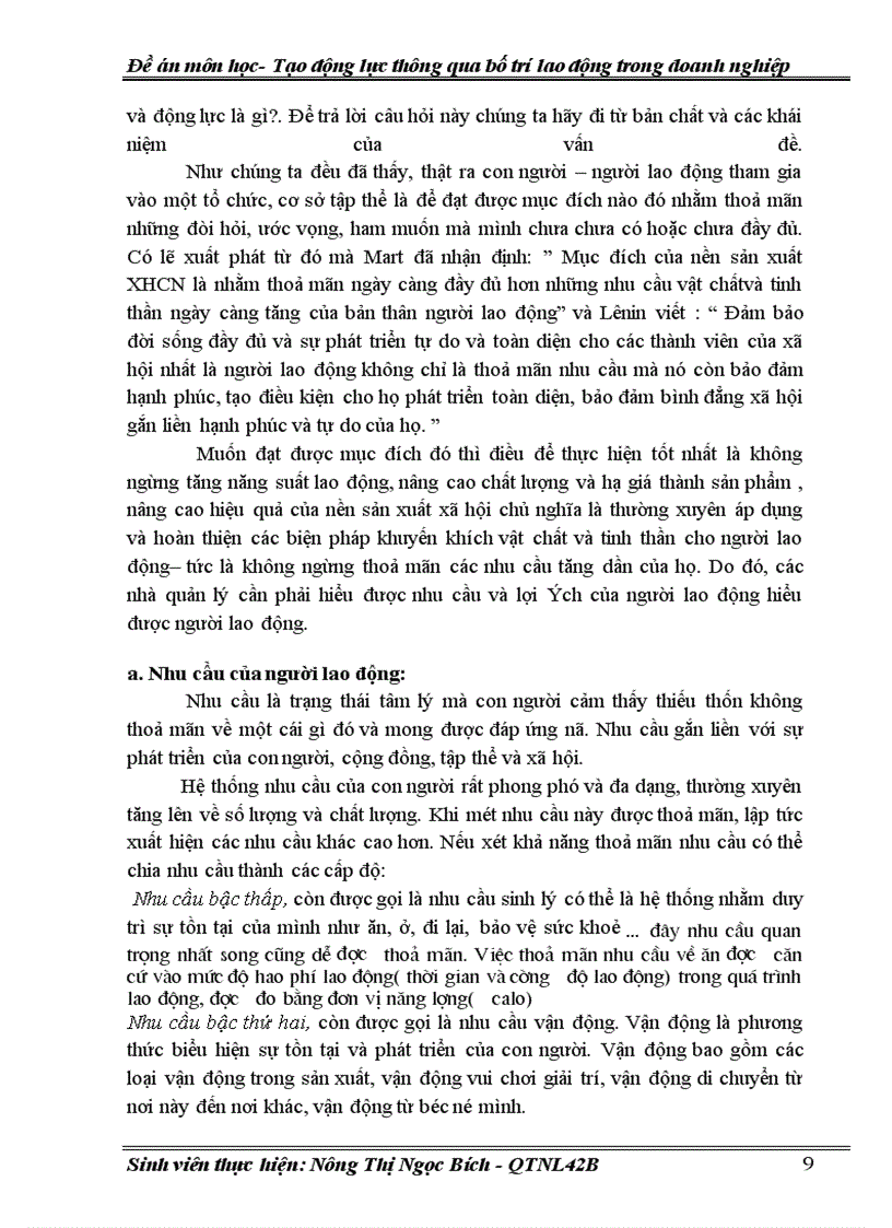 image for page Lợi ích của việc bố trí lao động hợp lý tới việc tạo động lực lao động nên ở phần này chỉ nêu ra một số ý chính