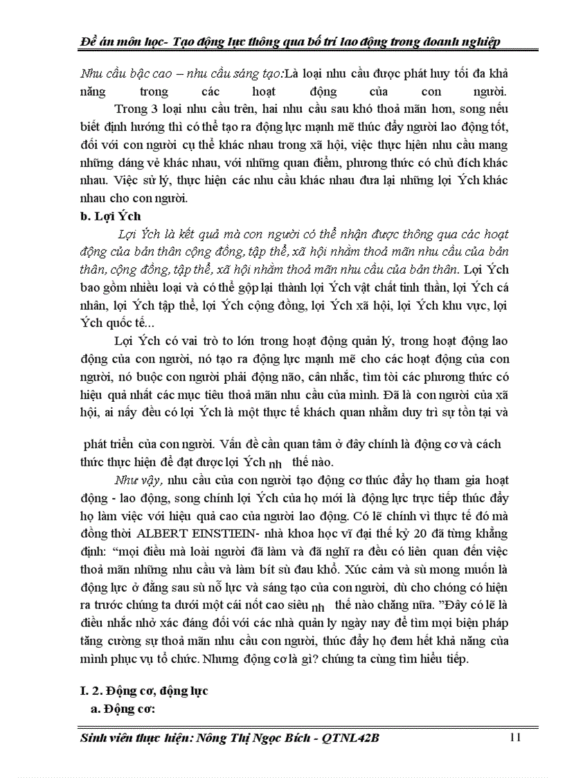 image for page Lợi ích của việc bố trí lao động hợp lý tới việc tạo động lực lao động nên ở phần này chỉ nêu ra một số ý chính