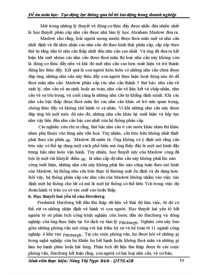 image for page Lợi ích của việc bố trí lao động hợp lý tới việc tạo động lực lao động nên ở phần này chỉ nêu ra một số ý chính