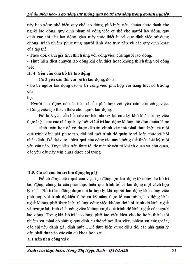 image for page Lợi ích của việc bố trí lao động hợp lý tới việc tạo động lực lao động nên ở phần này chỉ nêu ra một số ý chính