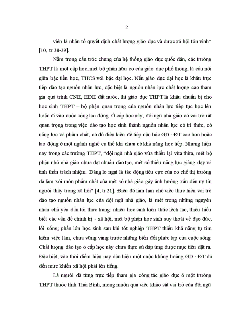 image for page Nâng cao vai trò của đội ngũ nhà giáo trong quá trình đào tạo nguồn nhân lực ở các trường THPT tỉnh Thái Bình hiện nay