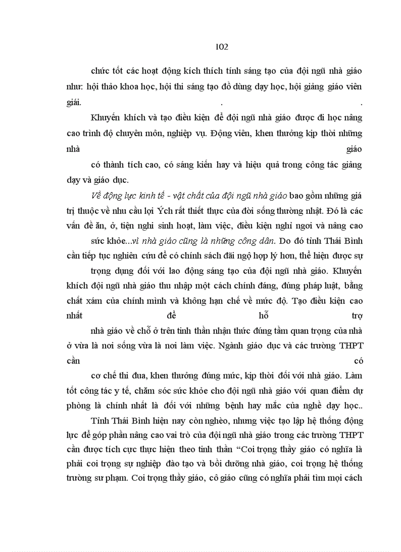image for page Nâng cao vai trò của đội ngũ nhà giáo trong quá trình đào tạo nguồn nhân lực ở các trường THPT tỉnh Thái Bình hiện nay