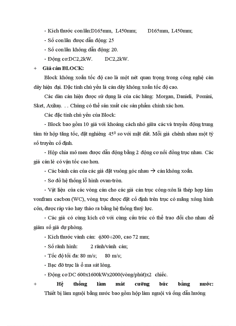 image for page Thiết kế xưởng cán thép hình liên tục cỡ nhỏ, chuyên sản xuất các loại thép xây dựng dạng thanh và cuộn có tiết diện đơn giản với năng suất 300.000 tấn/năm