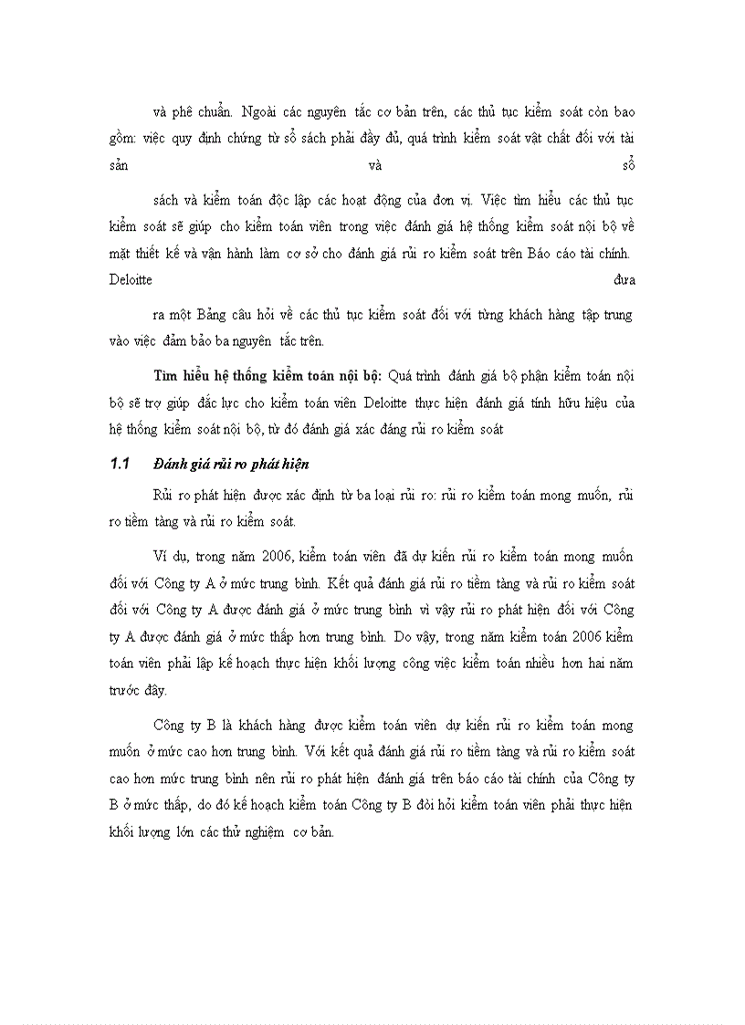 image for page Quy trình đánh giá trọng yếu và rủi ro kiểm toán trong kiểm toán Báo cáo tài chính tại Công ty TNHH Deloitte Việt Nam