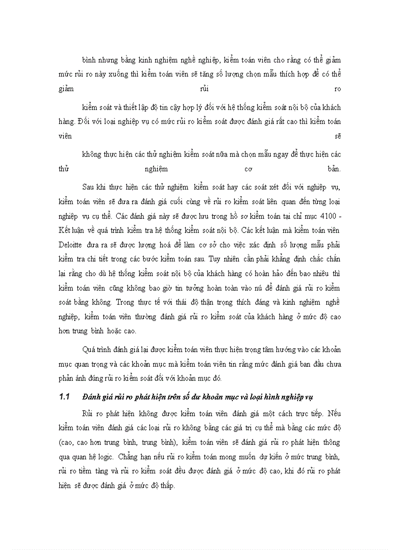 image for page Quy trình đánh giá trọng yếu và rủi ro kiểm toán trong kiểm toán Báo cáo tài chính tại Công ty TNHH Deloitte Việt Nam