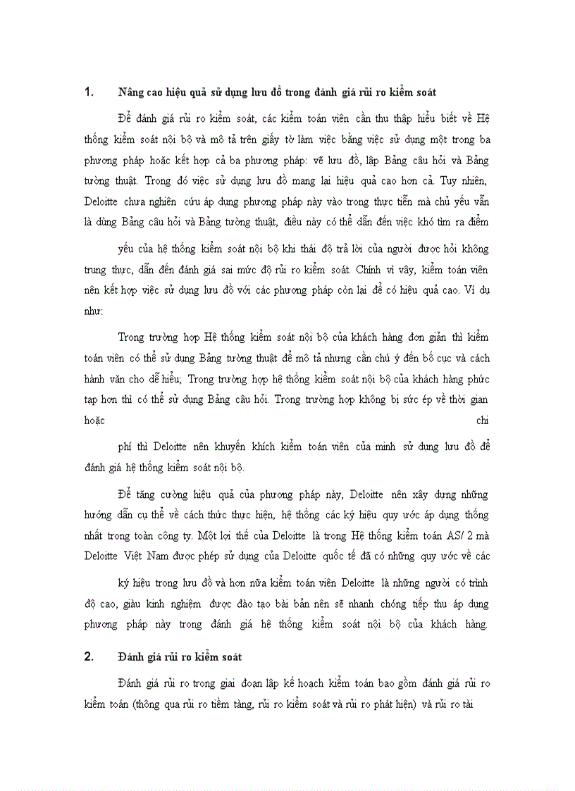 image for page Quy trình đánh giá trọng yếu và rủi ro kiểm toán trong kiểm toán Báo cáo tài chính tại Công ty TNHH Deloitte Việt Nam