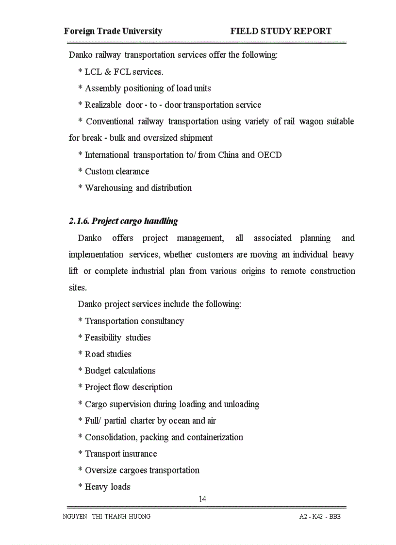 image for page Danko logistics company