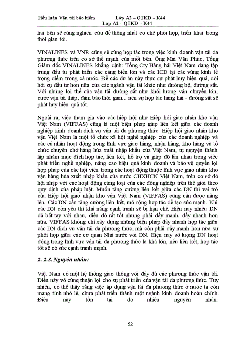 image for page Phát triển vận tải đa phương thức ở Việt Nam