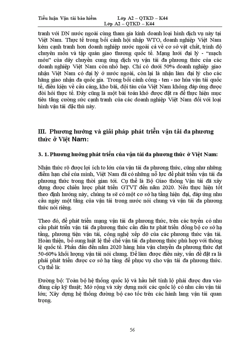 image for page Phát triển vận tải đa phương thức ở Việt Nam