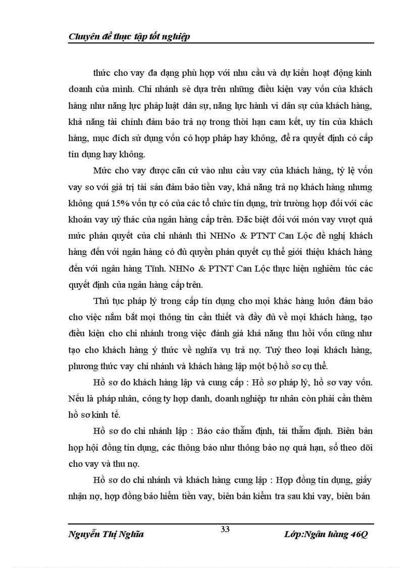 image for page Giải phát nâng cao chất lượng tín dụng trung và dài hạn tại NHNo&PTNT Huyện Can Lộc