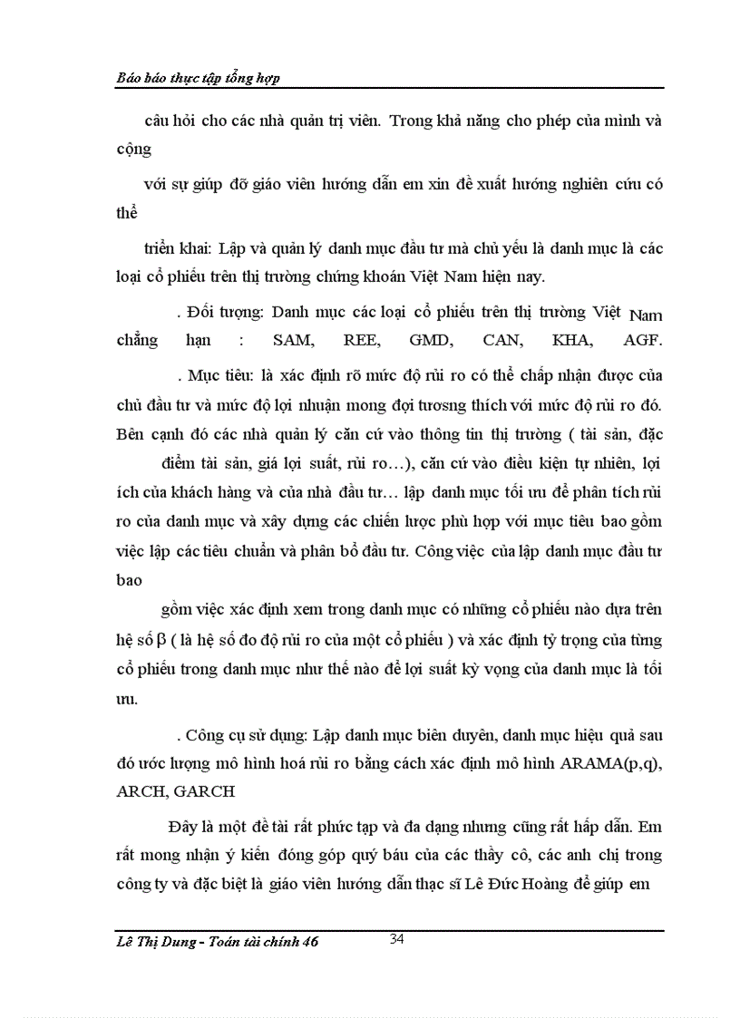 image for page Lập và quản lý danh mục đầu tư mà chủ yếu là danh mục các loại cổ phiếu trên thị trường chứng khoán Việt Nam hiện nay