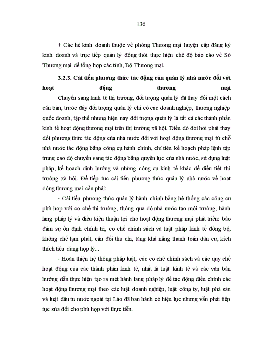image for page Đổi mới quản lý nhà nước đối với hoạt động thương mại trên địa bàn tỉnh Bó Kẹo, Cộng hoà Dân chủ Nhân dân Lào
