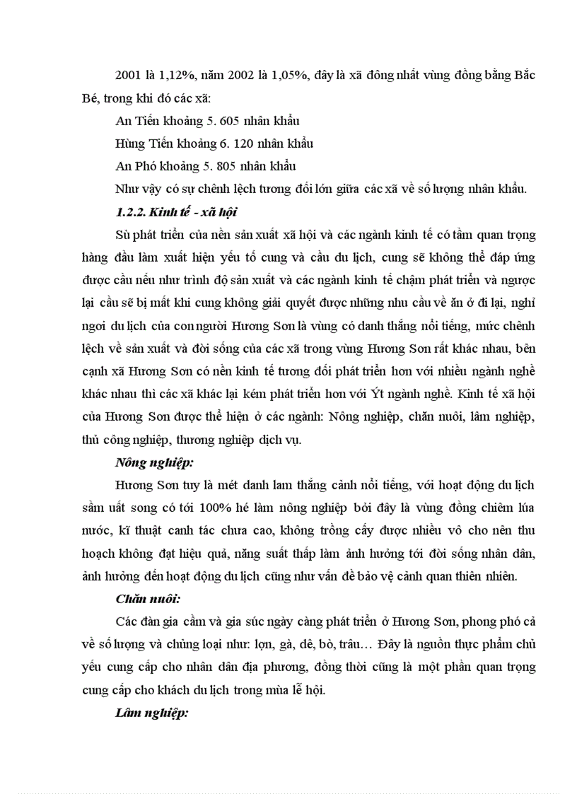 image for page Nghiên cứu tiềm năng tài nguyên phát triển du lịch ở Hương Sơn - Mĩ Đức - Hà Tây