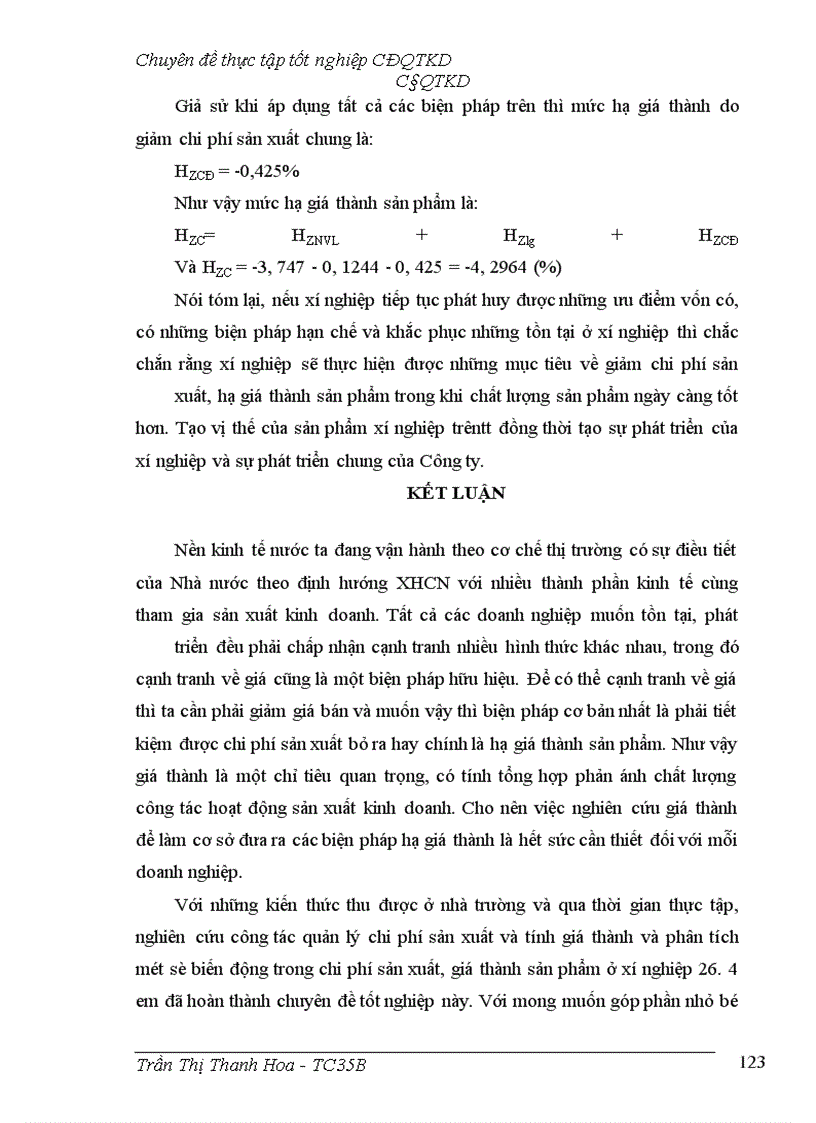 image for page Một số giải pháp nhằm giảm chi phí sản xuất và giá thành sản phẩm tại xí nghiệp 26.4 - Công ty 26 - Tổng cục Hậu Cần - Bộ quốc phòng