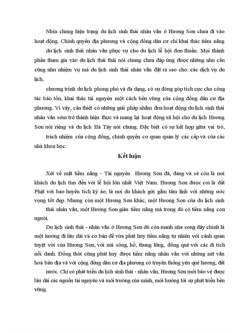 image for page Bước đầu nghiên cứu tiềm năng tài nguyên phát triển du lịch ở Hương Sơn - Mĩ Đức - Hà Tây