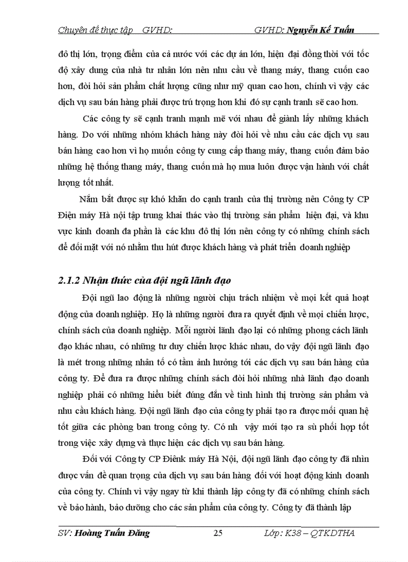 image for page Nâng cao chất lượng dịch vụ sau bán hàng để phát triển thị trường thang máy tại Công ty CP Điện Máy Hà Nội l