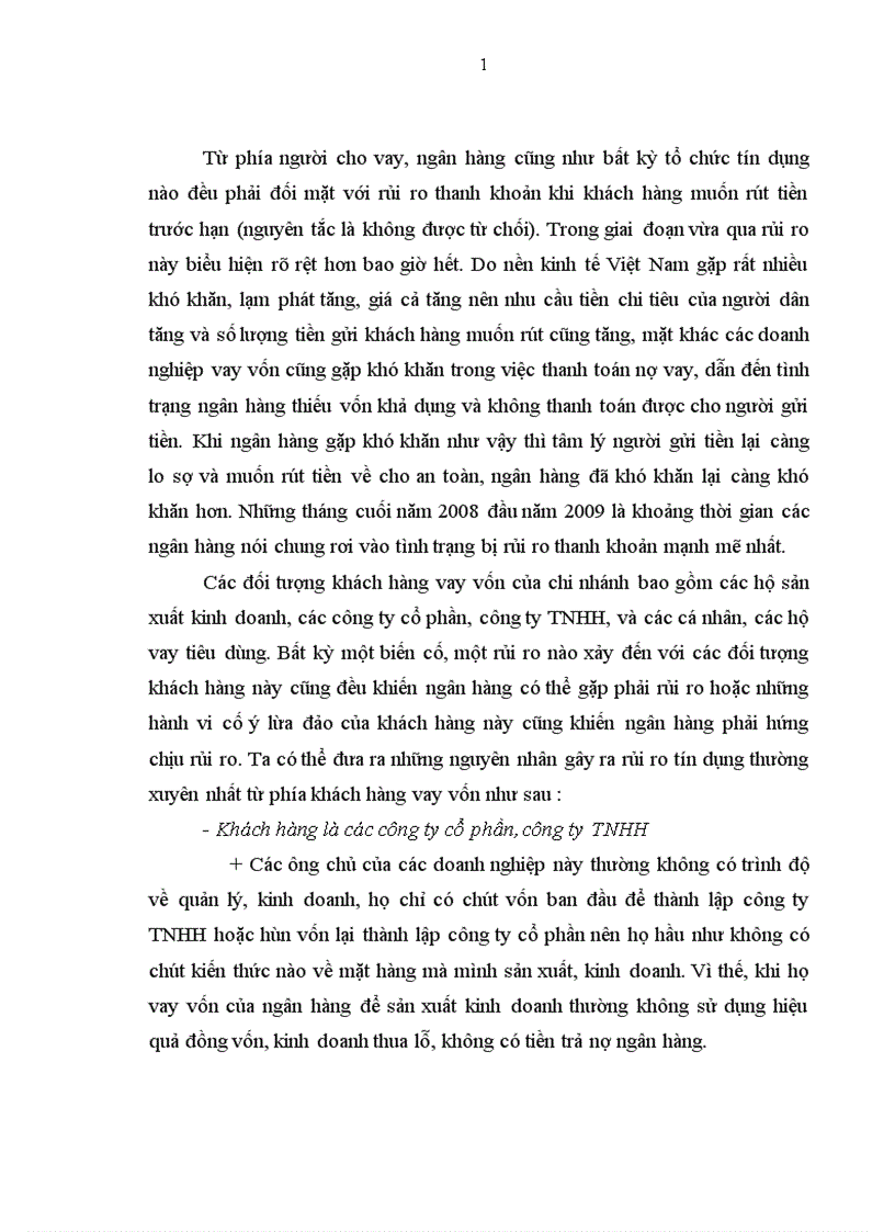 image for page Giải pháp hạn chế rủi ro tín dụng tại NHNo & PTNT Thanh Trì - Hà Nội