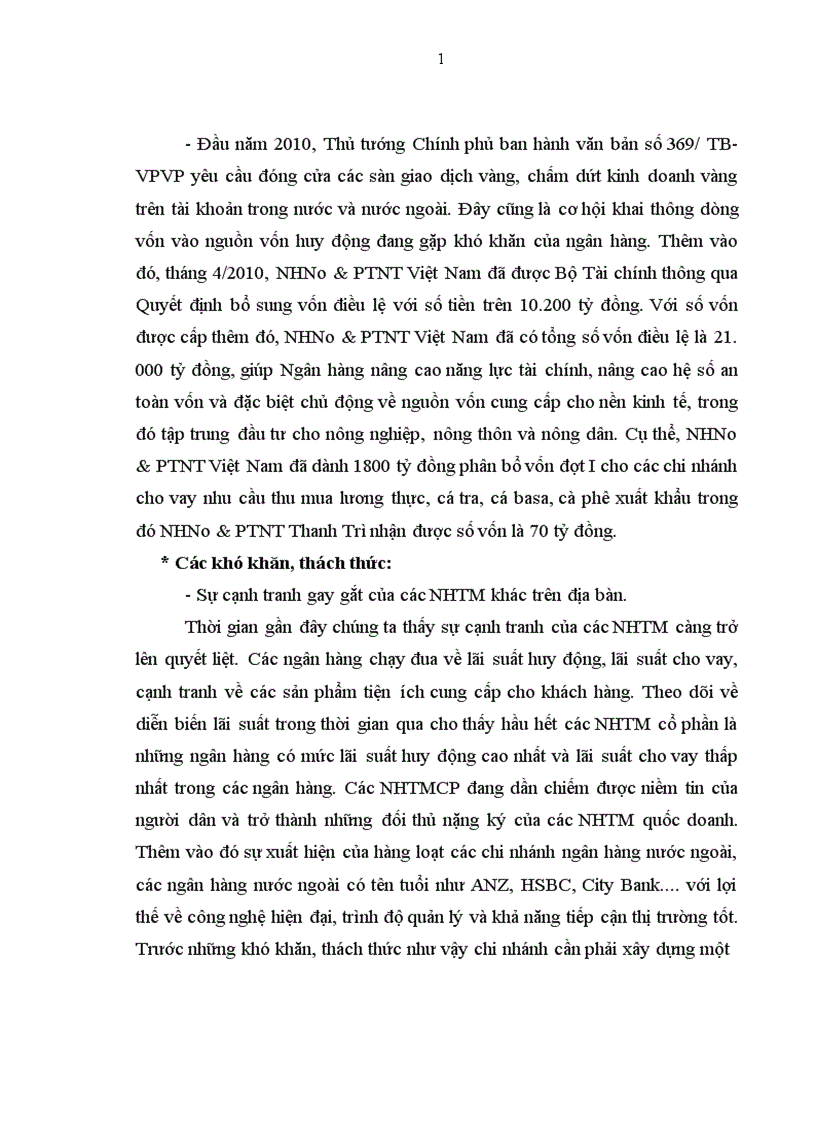 image for page Giải pháp hạn chế rủi ro tín dụng tại NHNo & PTNT Thanh Trì - Hà Nội