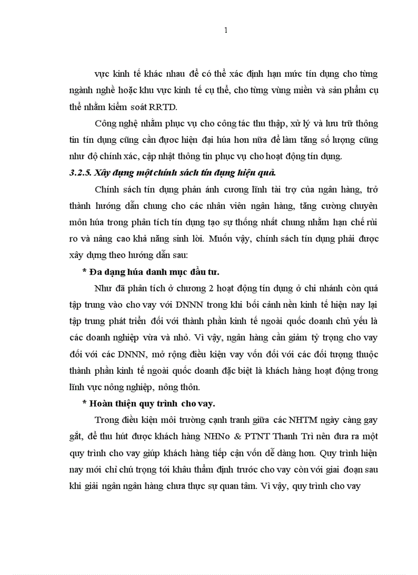 image for page Giải pháp hạn chế rủi ro tín dụng tại NHNo & PTNT Thanh Trì - Hà Nội