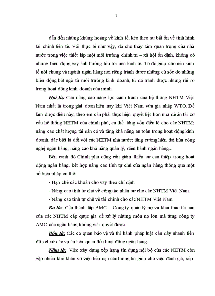 image for page Giải pháp hạn chế rủi ro tín dụng tại NHNo & PTNT Thanh Trì - Hà Nội