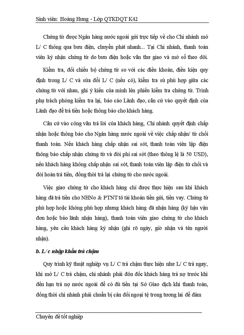 image for page Một số biện pháp nhằm nâng cao hiệu quả kinh doanh của các phương thức thanh toán quốc tế tại NHNo&PTNT Nam Hà Nội