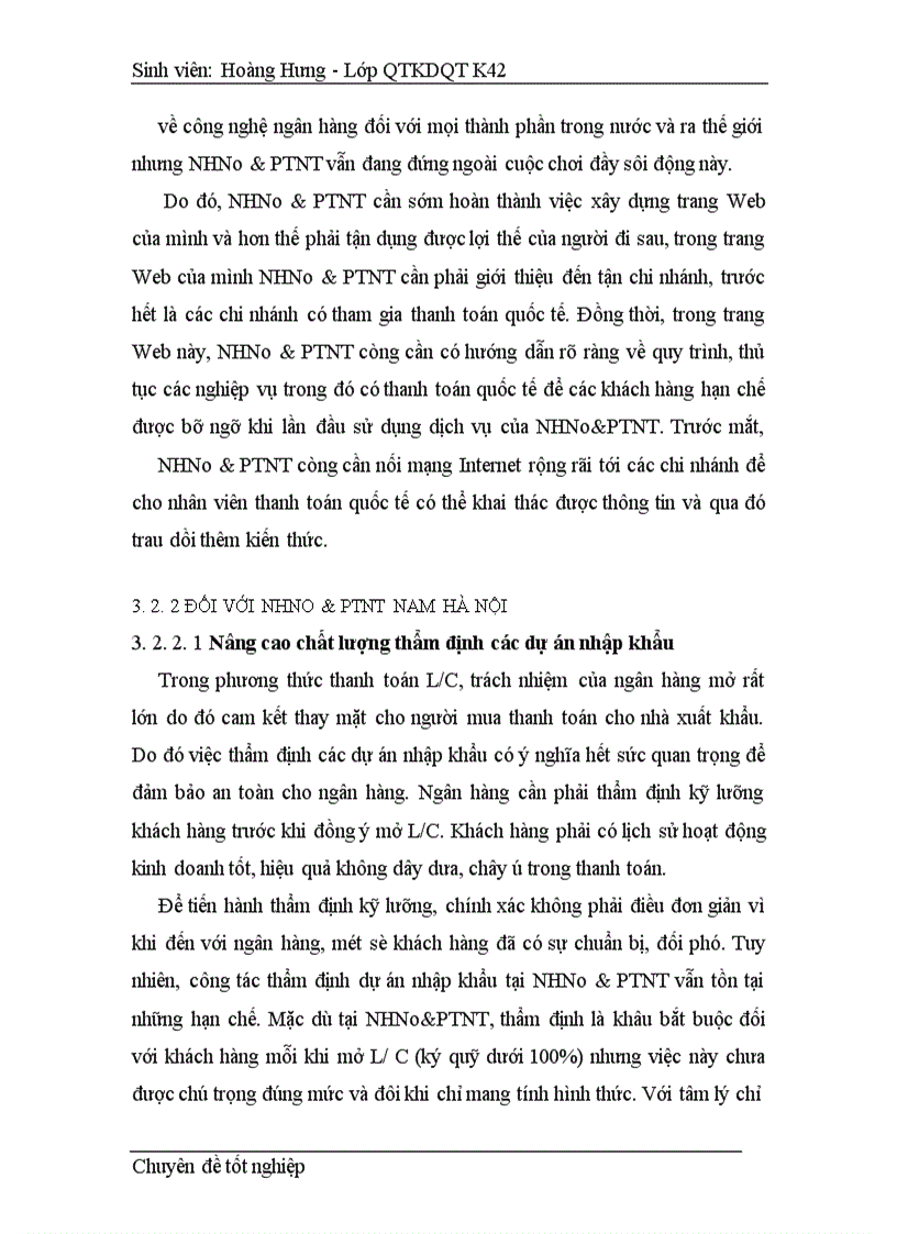 image for page Một số biện pháp nhằm nâng cao hiệu quả kinh doanh của các phương thức thanh toán quốc tế tại NHNo&PTNT Nam Hà Nội