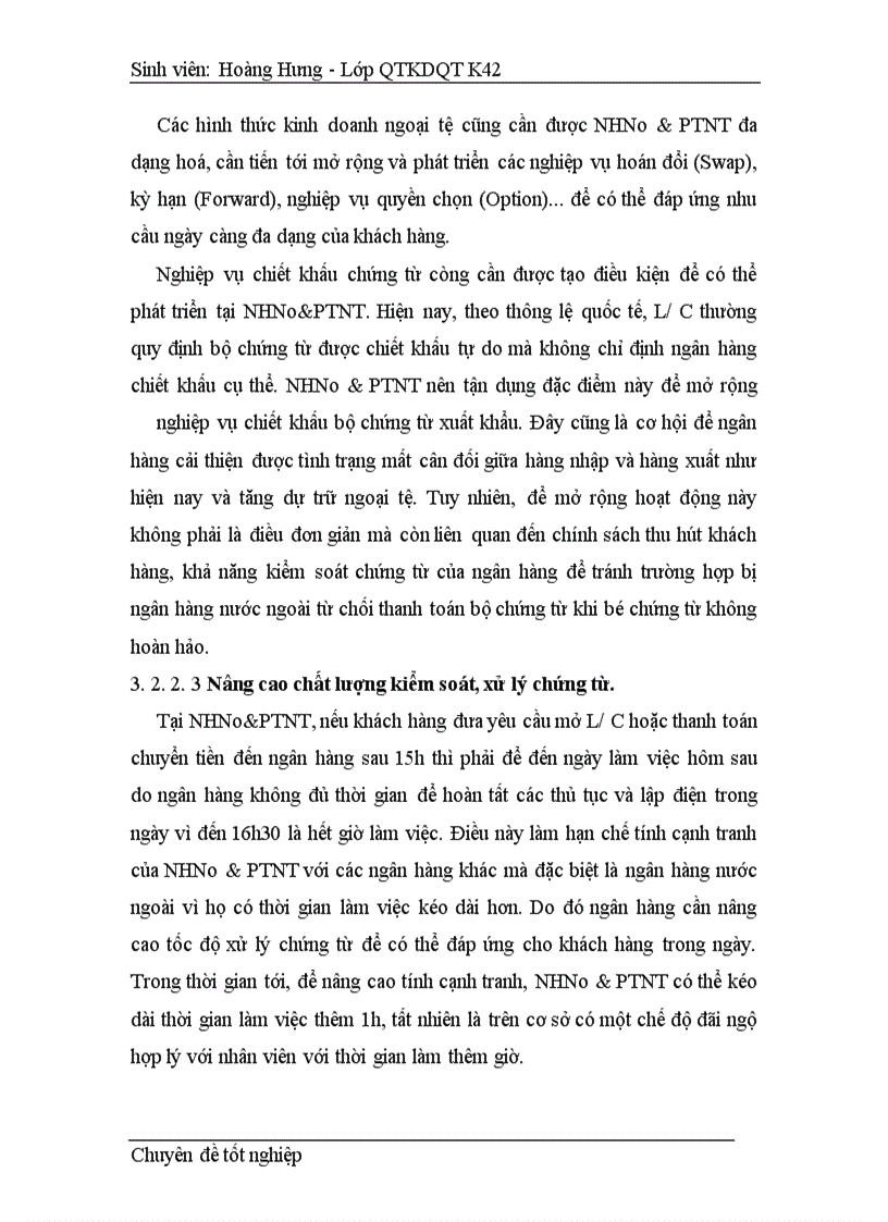 image for page Một số biện pháp nhằm nâng cao hiệu quả kinh doanh của các phương thức thanh toán quốc tế tại NHNo&PTNT Nam Hà Nội