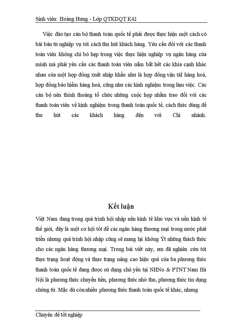 image for page Một số biện pháp nhằm nâng cao hiệu quả kinh doanh của các phương thức thanh toán quốc tế tại NHNo&PTNT Nam Hà Nội