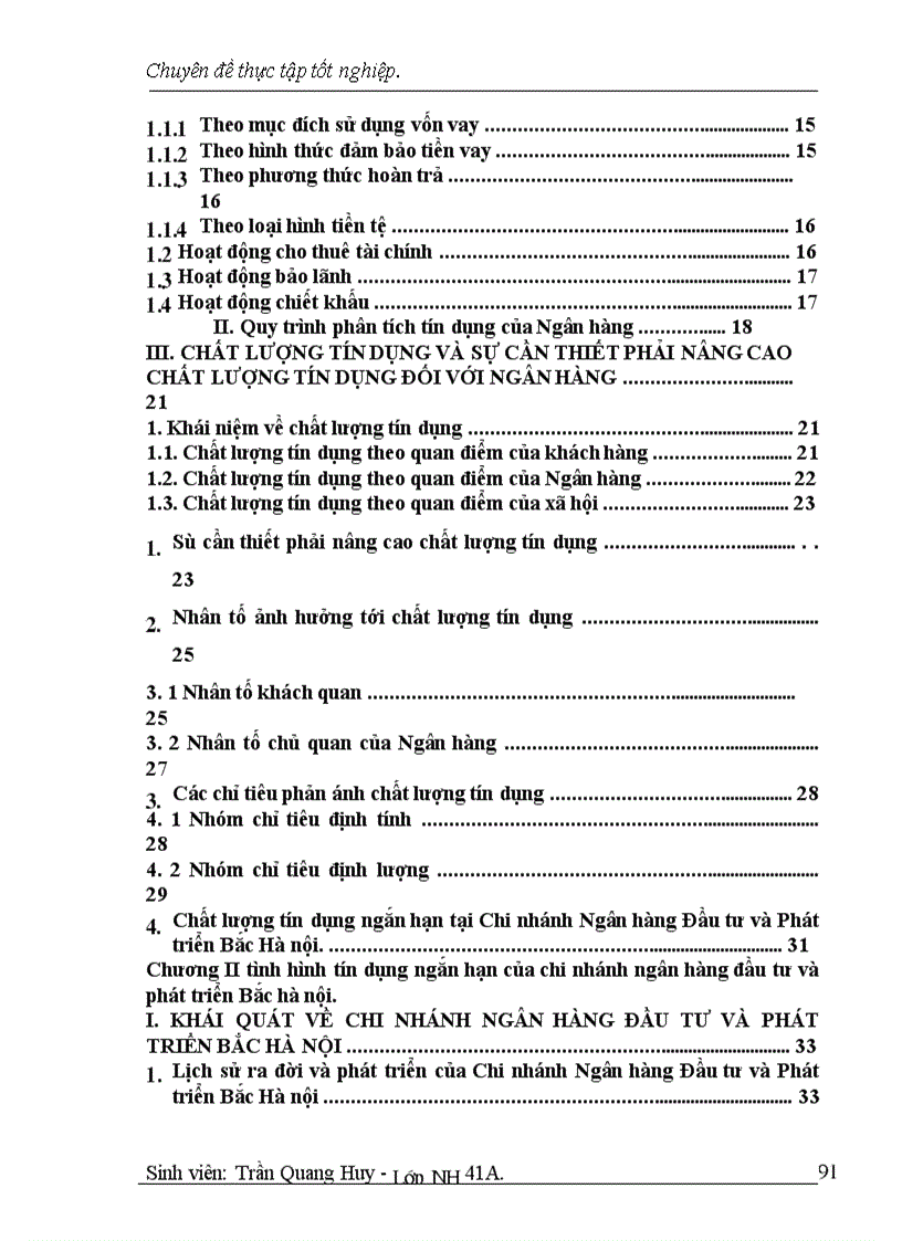 image for page Một số giải pháp nhằm nâng cao chât lượng tín dụng ngắn hạn tại Chi nhánh Ngân hàng Đầu tư & Phát triển Bắc Hà nội
