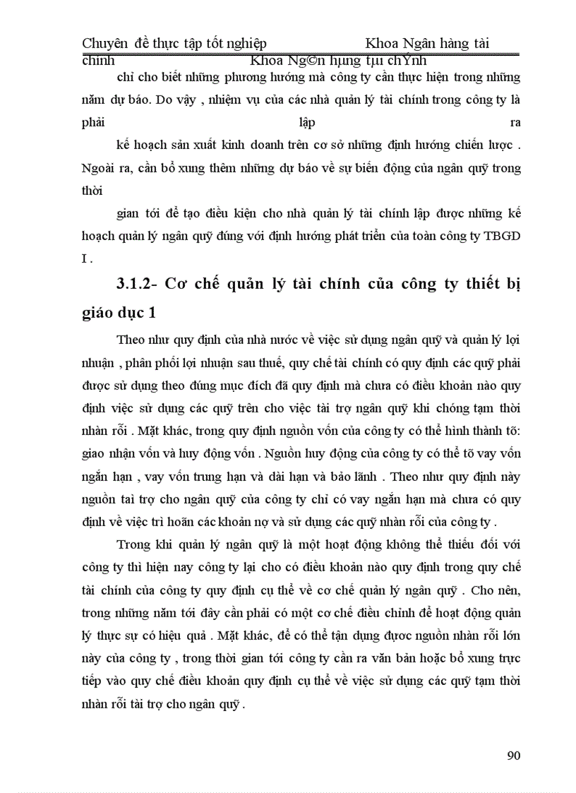 image for page Thực trạng quản lý ngân quỹ tại công ty TBGDI