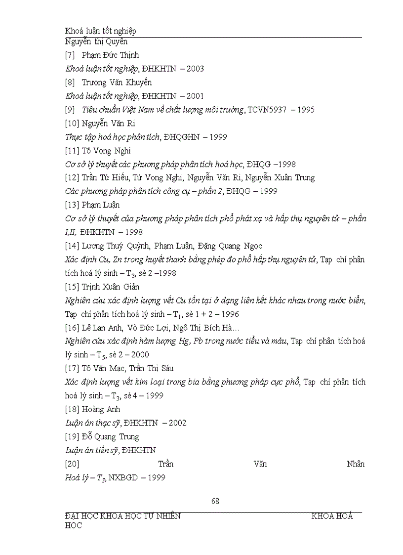 image for page Đánh giá, xác định mức độ ô nhiễm một số kim loạin nặng trong nước