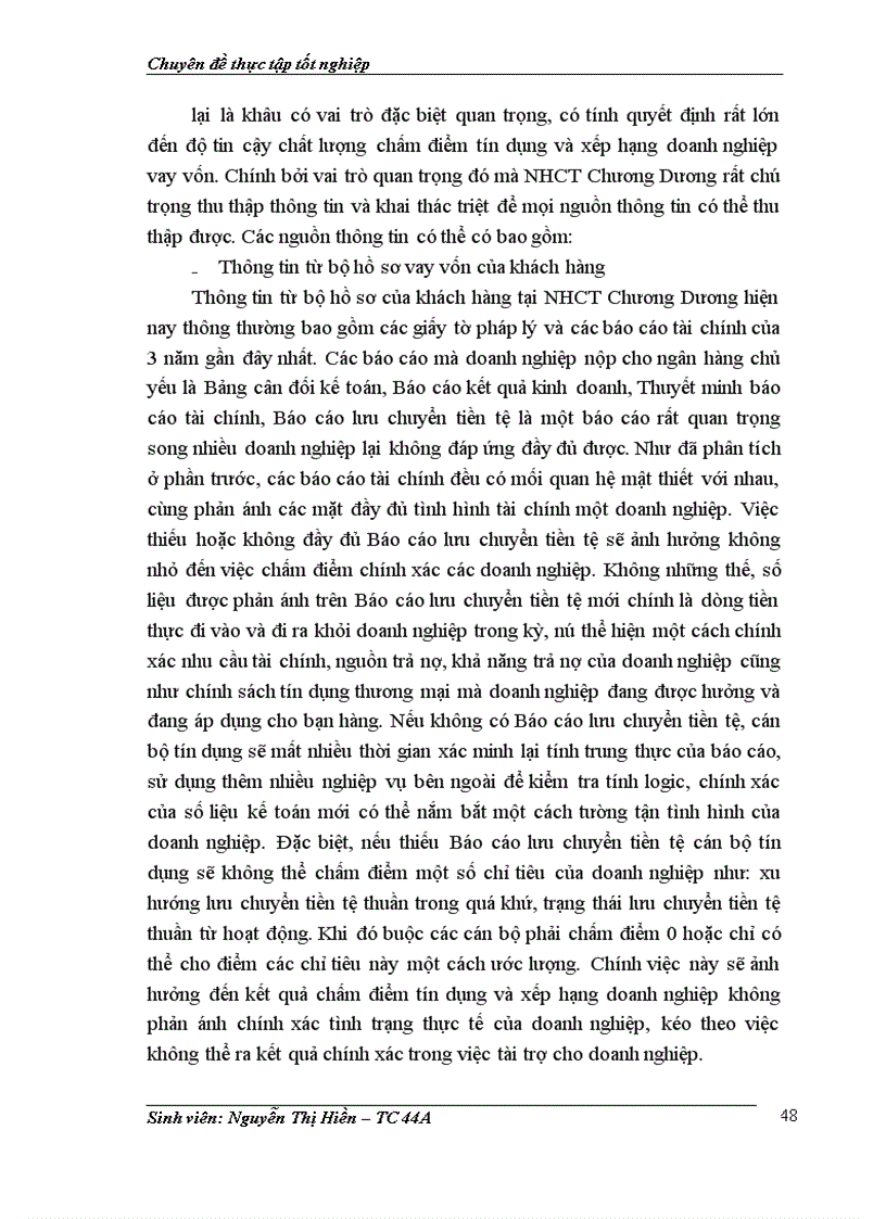 image for page Giải pháp hoàn thiện hoạt động chấm điểm tín dụng và xếp hạng doanh nghiệp vay vốn tại Ngân hàng Công Thương khu vực Chương Dương