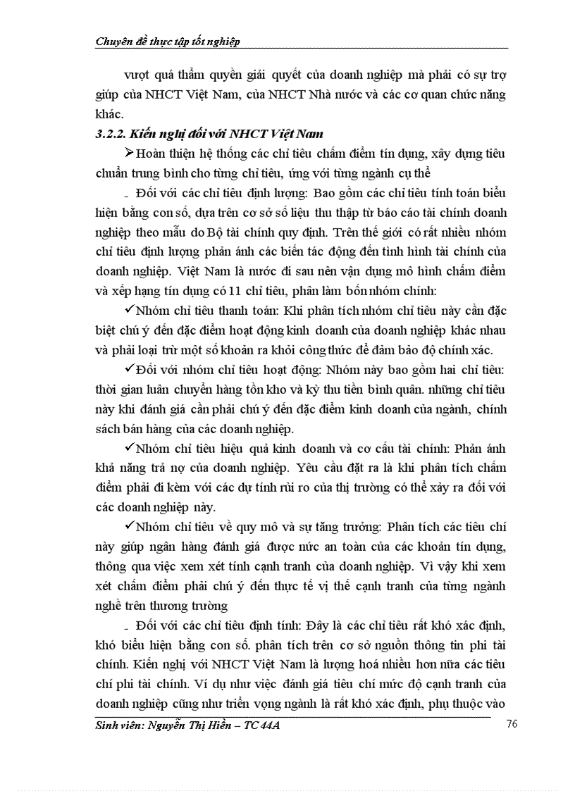 image for page Giải pháp hoàn thiện hoạt động chấm điểm tín dụng và xếp hạng doanh nghiệp vay vốn tại Ngân hàng Công Thương khu vực Chương Dương