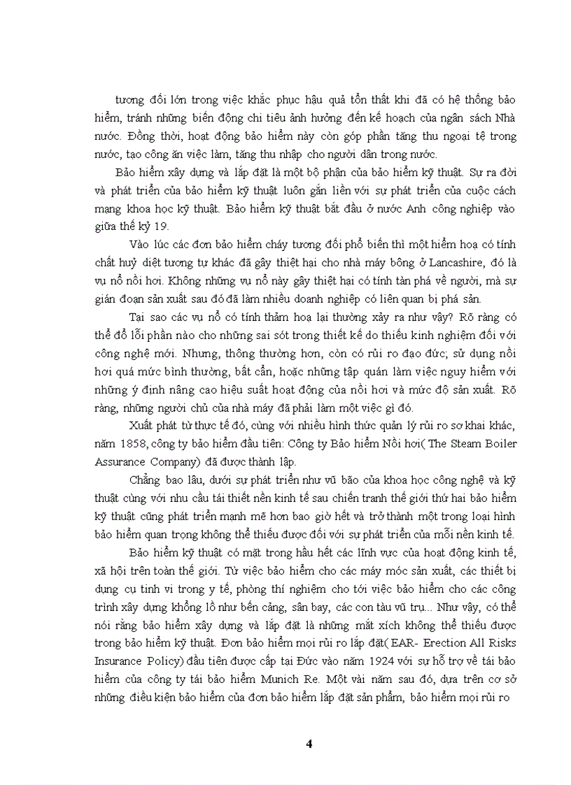 image for page Quá trình thực hiện tái bảo hiểm xây dựng lắp đặt tại Tổng công ty cổ phần tái bảo hiểm quốc gia Việt Nam giai đoạn 2005 - 2009