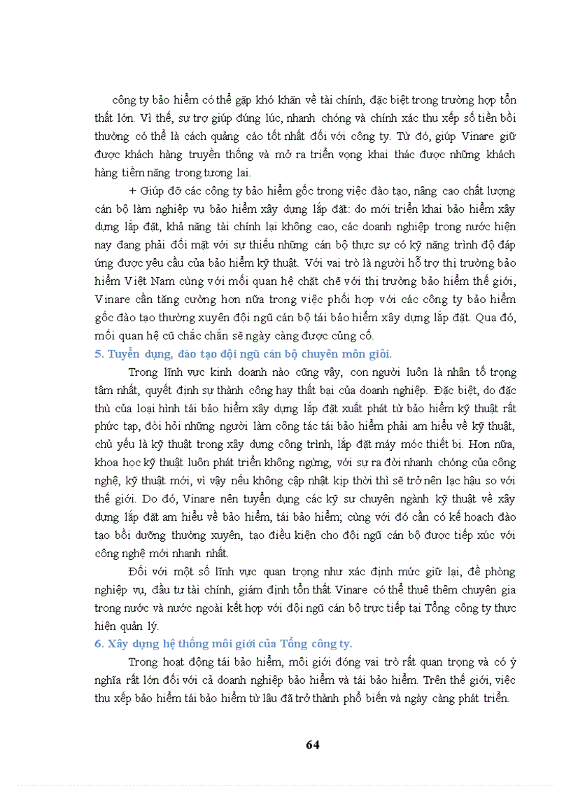 image for page Quá trình thực hiện tái bảo hiểm xây dựng lắp đặt tại Tổng công ty cổ phần tái bảo hiểm quốc gia Việt Nam giai đoạn 2005 - 2009