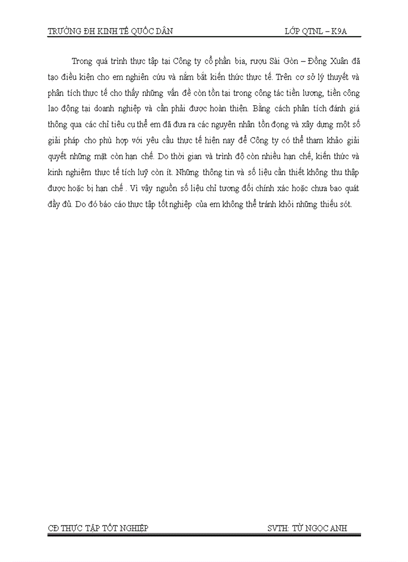 image for page Phân tích và đánh giá công tác tiền lương, tiền công lao động tại công ty cổ phần bia, rượu Sài Gòn – Đồng Xuân
