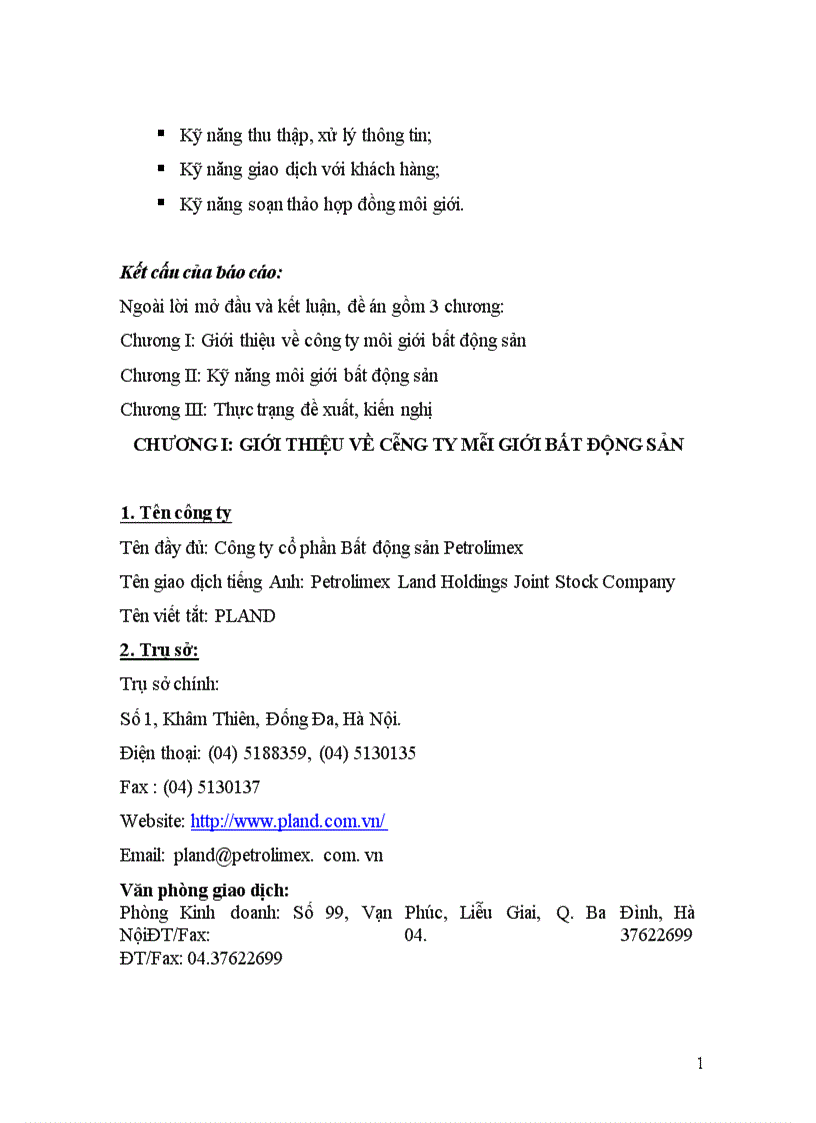 image for page Báo cáo thực tập công ty cổ phần Bất động sản Petrolimex