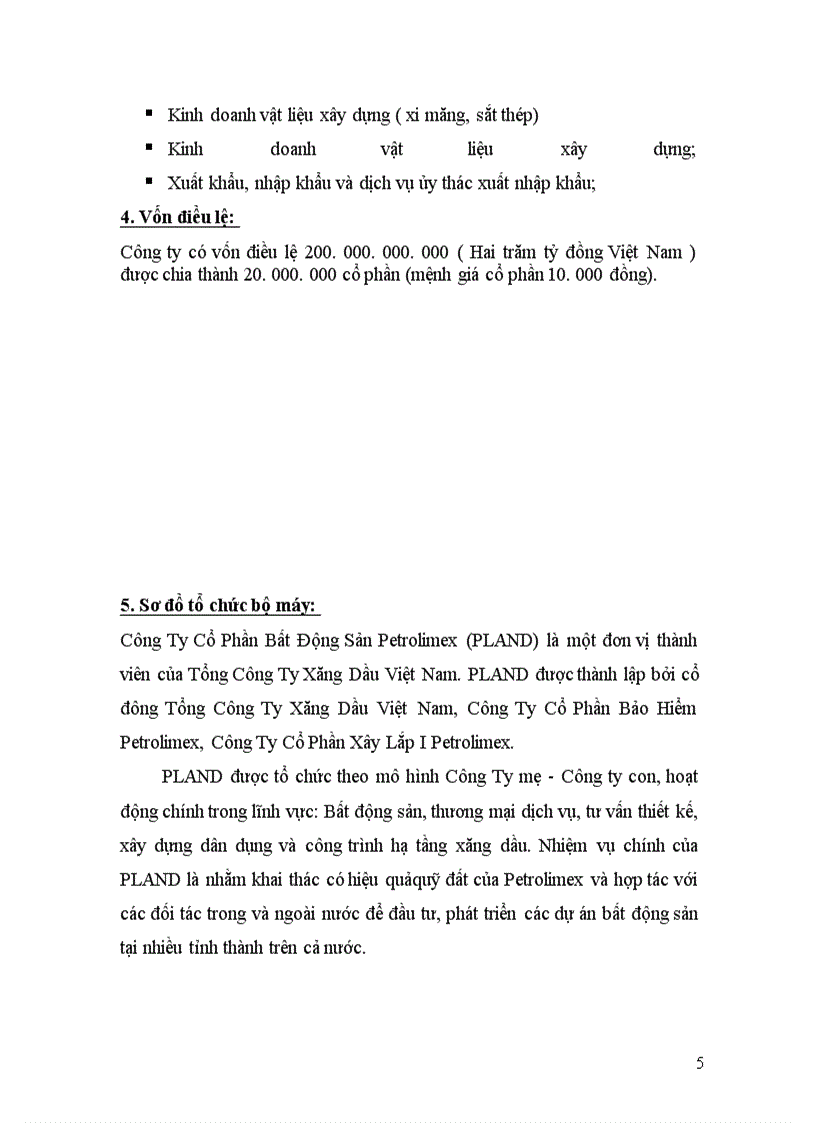 image for page Báo cáo thực tập công ty cổ phần Bất động sản Petrolimex