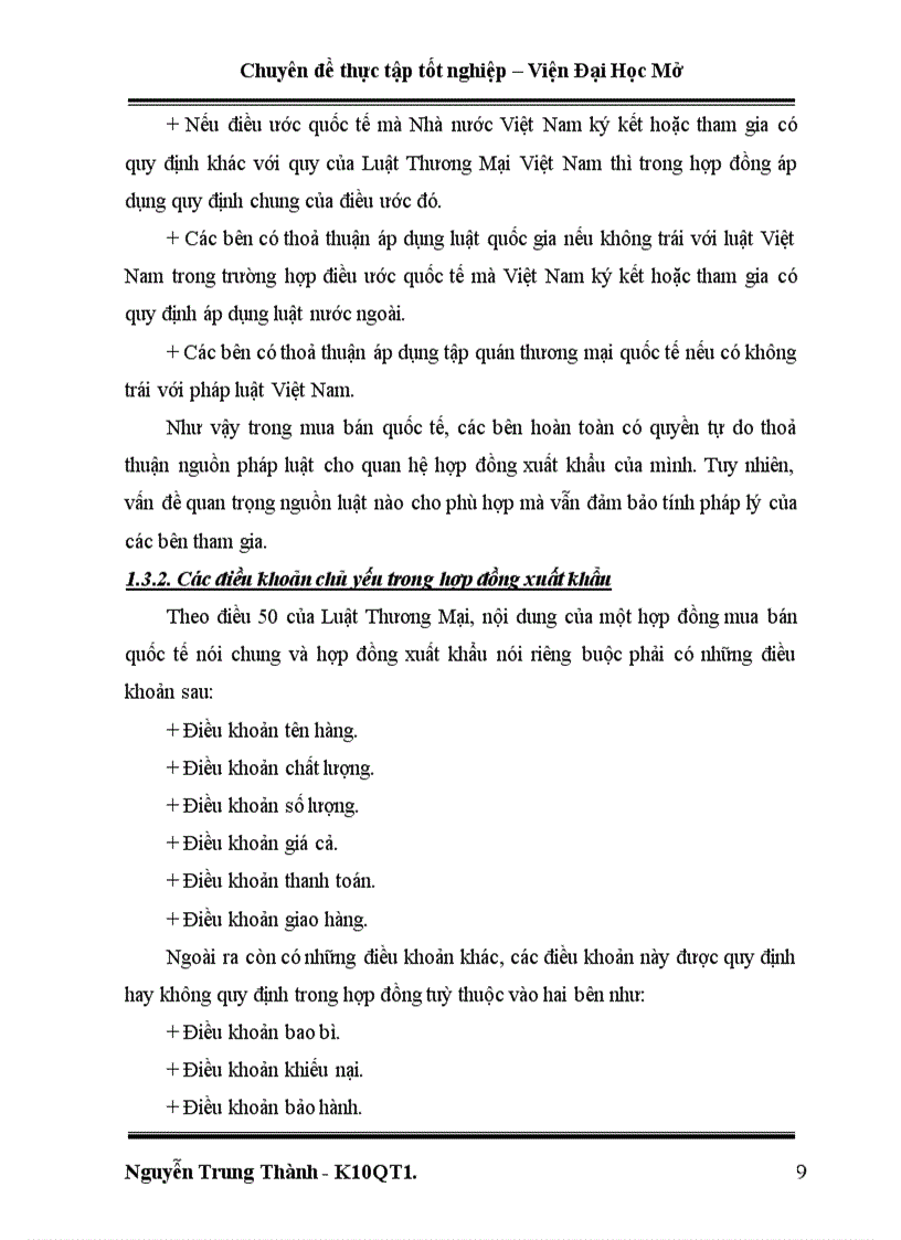 image for page Một số giải pháp hoàn thiện hoạt động kinh doanh xuất khẩu tại Công ty Xuất Nhập khẩu Tổng Hợp I – bộ thương mại.