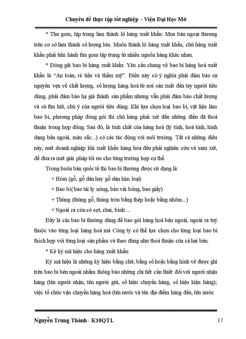 image for page Một số giải pháp hoàn thiện hoạt động kinh doanh xuất khẩu tại Công ty Xuất Nhập khẩu Tổng Hợp I – bộ thương mại.