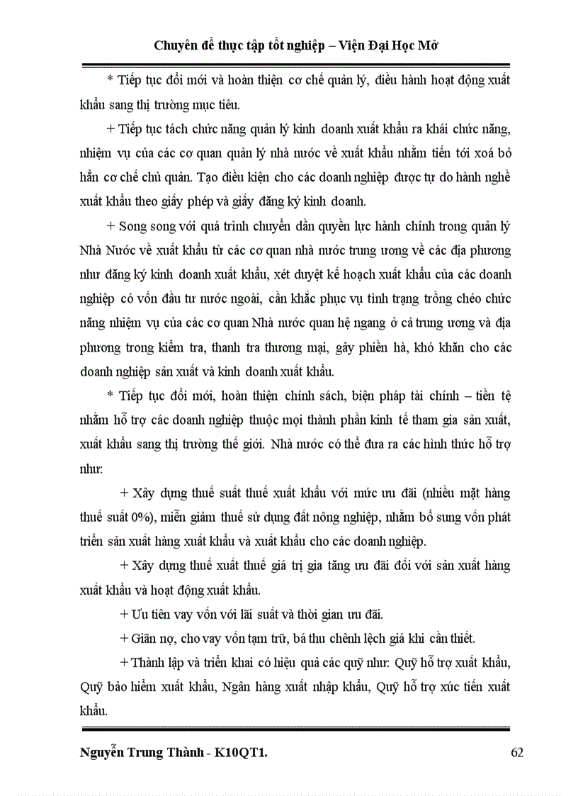 image for page Một số giải pháp hoàn thiện hoạt động kinh doanh xuất khẩu tại Công ty Xuất Nhập khẩu Tổng Hợp I – bộ thương mại.