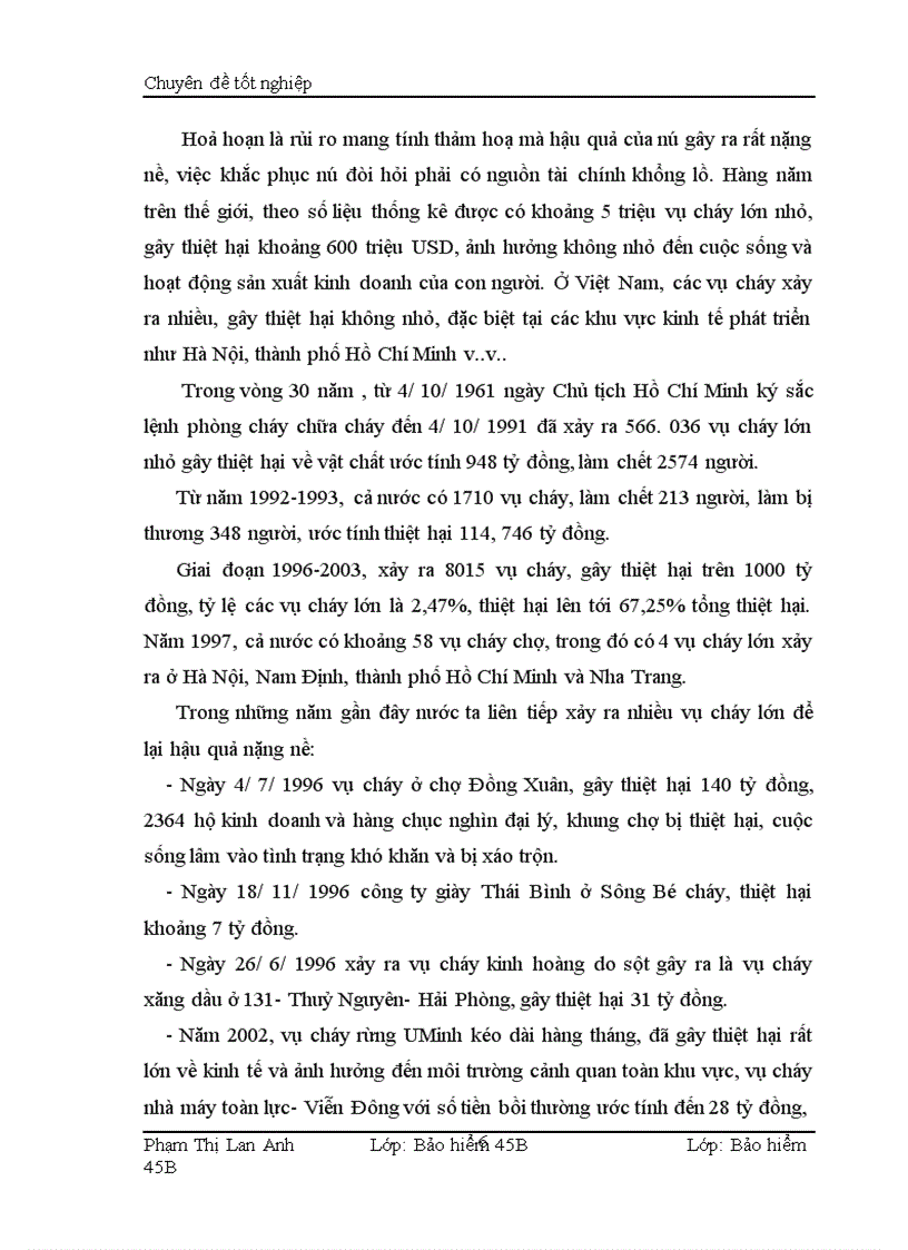 image for page Nghiệp vụ bảo hiểm hoả hoạn và các rủi ro đặc biệt tại công ty bảo hiểm Ngân hàng Đầu Tư và Phát Triển