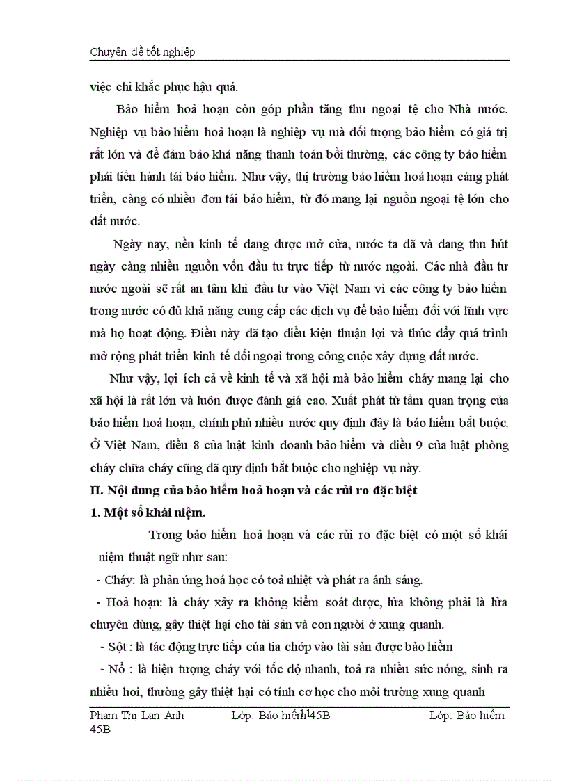 image for page Nghiệp vụ bảo hiểm hoả hoạn và các rủi ro đặc biệt tại công ty bảo hiểm Ngân hàng Đầu Tư và Phát Triển