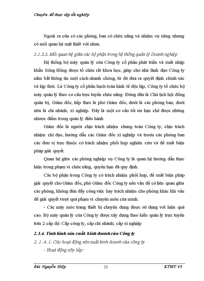 image for page Bước đầu nghiên cứu môi trường lao động và ảnh hưởng của nó tới sức khoẻ người lao động tại công ty CP PTXD&XNK Sông Hồng