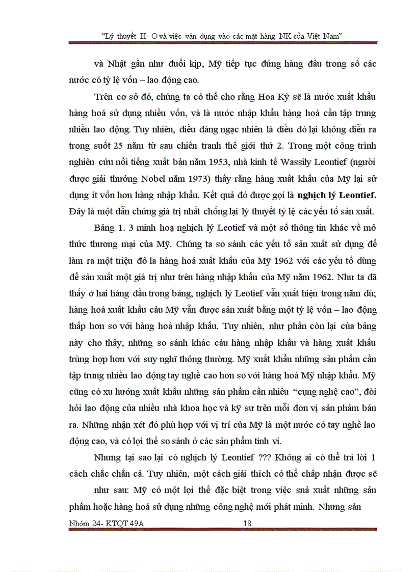 image for page Lý thuyết H-O và việc vận dụng vào các mặt hàng nhập khẩu của Việt Nam