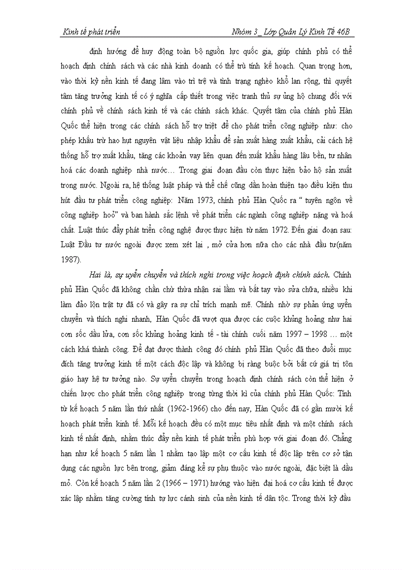 image for page Phân tích quá trình chuyển dịch cơ cấu kinh tế ở Hàn Quốc từ 1962 đến nay-Nguyên nhân và những bài học kinh nghiệm