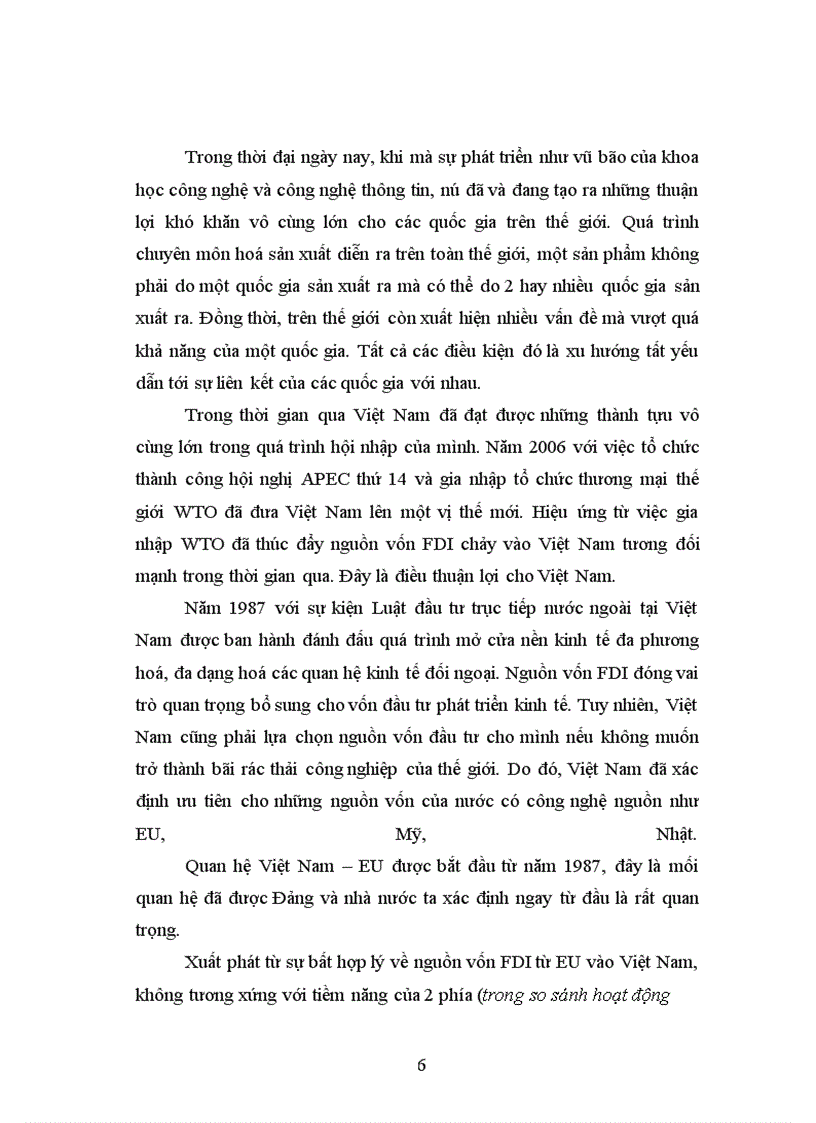 image for page Giải pháp thu hút đầu tư trực tiếp nước ngoài từ EU vào Việt Nam gia nhập WTO